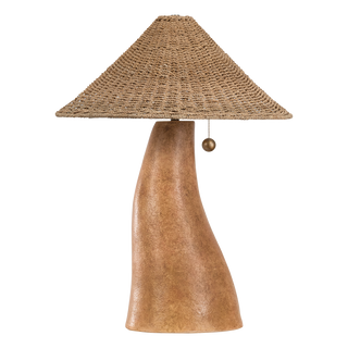 Seyla TABLE LAMP with Patina Brass/Ceramic Ancient Terracotta Finish