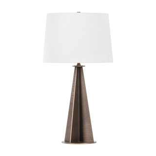 Finn Table Lamp with Bronze Leaf Finish