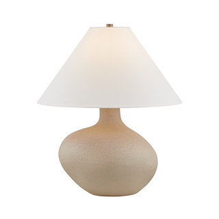 REBECCA TABLE LAMP with CERAMIC ROUGH SAND Finish