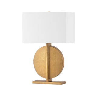 COLMA Table Lamp with PATINA BRASS Finish