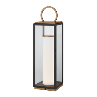 GARETH Table Lamp with PATINA BRASS/TEXTURED BLACK Finish
