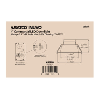 14.5WLED/CDL/4/ADJ-CCT/40D