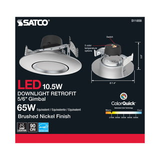10.5WLED/DIR/5-6/CCT-SEL/120V/
