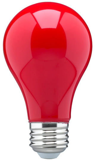 LED Type A Bulb: 8W;  A19;  ;  Ceramic Red;  120V;  E26 Medium Base