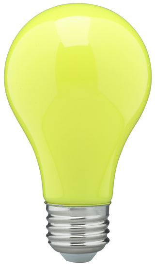 LED Type A Bulb: 8W;  A19;  ;  Ceramic Yellow;  120V;  E26 Medium Base