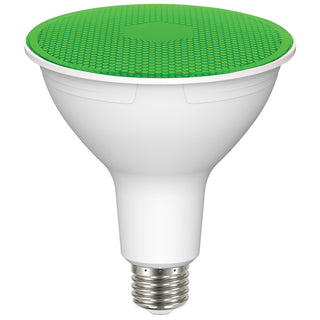 LED PAR Bulb: 11.5W;  PAR38;  ;  Green;  120V;  E26 Medium Base