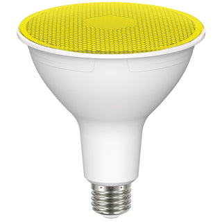 LED PAR Bulb: 11.5W;  PAR38;  ;  Yellow;  120V;  E26 Medium Base