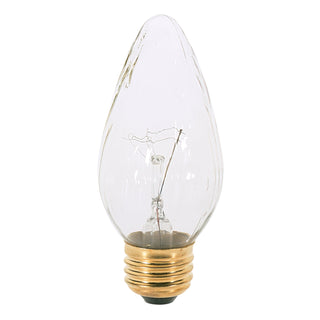 Incandescent Candle Bulb: 25W;  F15;  ;  Aurora;  120V;  E26 Medium Base