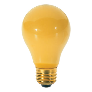 Incandescent Type A Bulb: 100W;  A19;  ;  Yellow;  130V;  E26 Medium Base