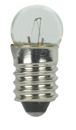 Incandescent Miniature Bulb: 1.44W;  G3.5;  ;  Clear;  14.4V;  E5.5 Midget Screw Base