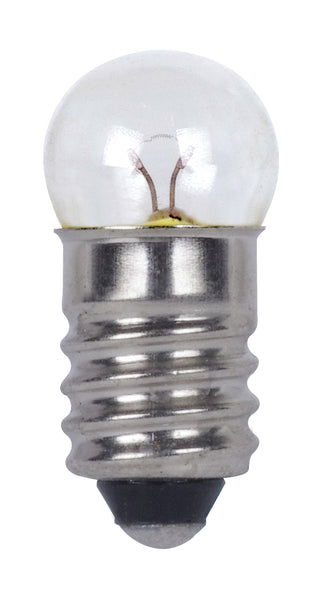 Incandescent Miniature Bulb: 0.37W;  G3.5;  ;  Clear;  1.25V;  E10 Miniature Screw Base