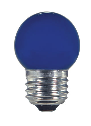 LED Sign Bulb: 1.2W;  S11;  ;  Ceramic Blue;  120V;  E26 Medium Base