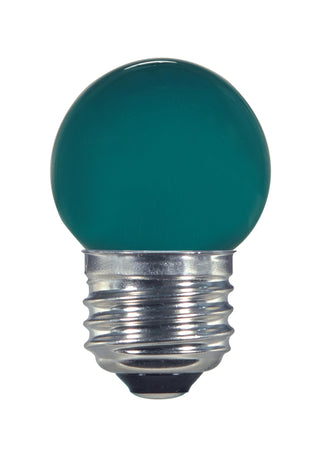 LED Sign Bulb: 1.2W;  S11;  ;  Ceramic Green;  120V;  E26 Medium Base