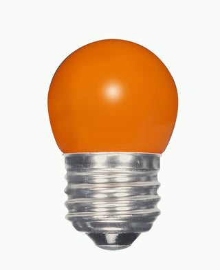 LED Sign Bulb: 1.2W;  S11;  ;  Ceramic Orange;  120V;  E26 Medium Base
