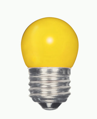 LED Sign Bulb: 1.2W;  S11;  ;  Ceramic Yellow;  120V;  E26 Medium Base