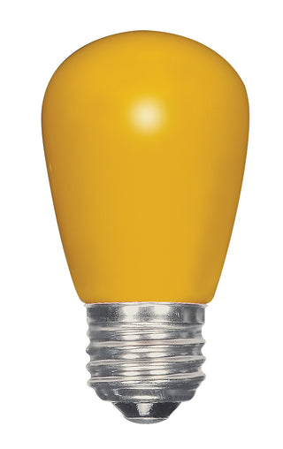 LED Sign Bulb: 1.4W;  S14;  ;  Ceramic Yellow;  120V;  E26 Medium Base