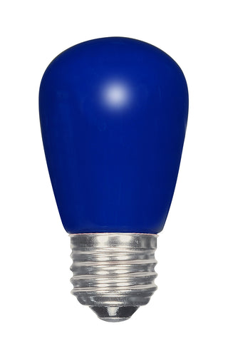 LED Sign Bulb: 1.4W;  S14;  ;  Ceramic Blue;  120V;  E26 Medium Base