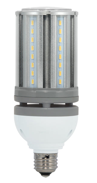LED Corncob Bulb: 18W;  Corncob;  ;  Clear;  120V-277V;  E26 Medium Base