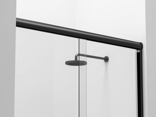 Semi-frameless shower door 60 x 72 in Brushed Nickel