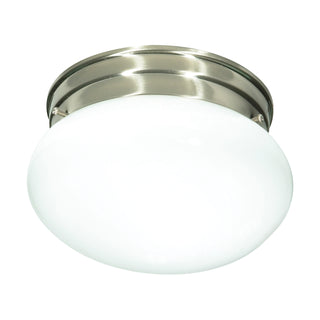1 LIGHT 8" MUSHROOM FLUSH