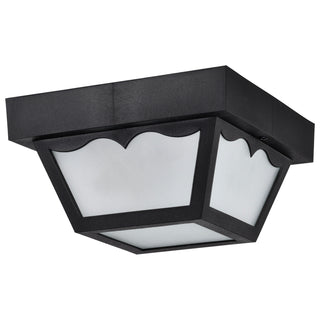 1 LIGHT 8" POLY CARPORT FLUSH