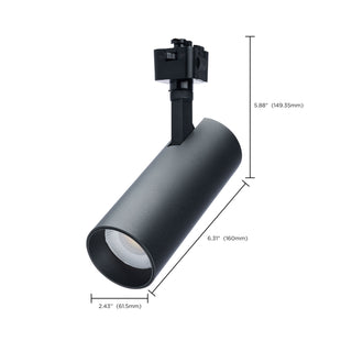 20W CCT LED TRK 48 BLK J-STYLE