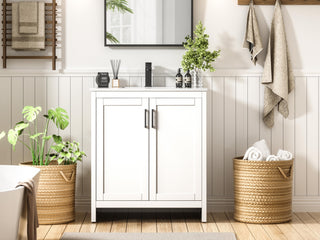 Finnley 30 inch Single Bathroom Vanity in White