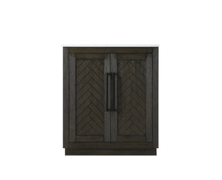 30 inch Single Bathroom Vanity in Chocolate Oak