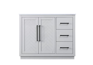 42 inch Single Bathroom Vanity in Grey