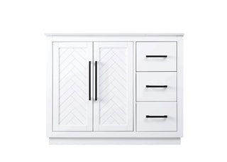 42 inch Single Bathroom Vanity in White