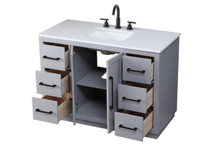 48 inch Single Bathroom Vanity in Grey