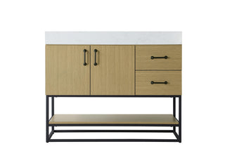 42 inch Single Bathroom Vanity in  Honey Brown