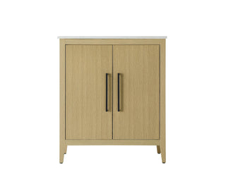 30 Inch Single Bathroom Vanity In  Honey Brown