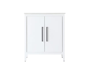 30 Inch Single Bathroom Vanity In White