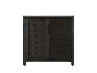 36 Inch Single Bathroom Vanity In  Chocolate Oak