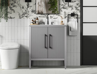 30 inch Single Bathroom Vanity in Grey