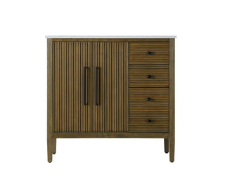 36 inch Single Bathroom Vanity in Hazel Oak