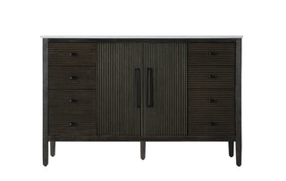 54 inch Single Bathroom Vanity inChocolate Oak