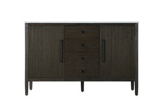 54 inch Double Bathroom Vanity inChocolate Oak