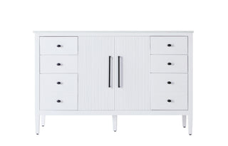 54 inch Single Bathroom Vanity in White