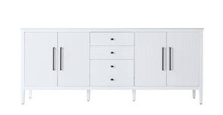84 inch Double Bathroom Vanity in White