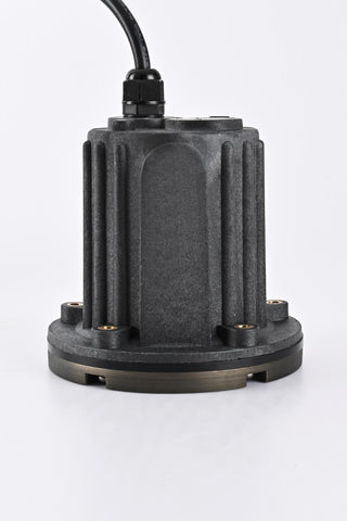 Outdoor 12V Cast Brass well light 5.25 inch Wide x 6.75 inch High in Dark Bronze