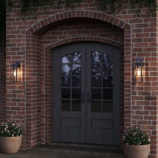 1-Light Outdoor Wall Sconce - Powder Coated Black