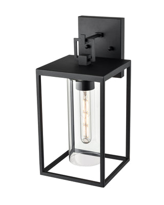Ellway 1-Light Outdoor Wall Sconce Textured Black