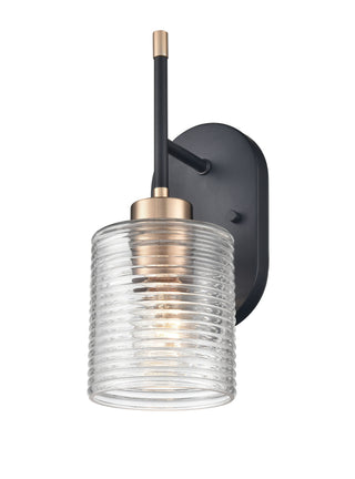 Renitta 1-Light Wall Sconce Matte Black Modern Gold