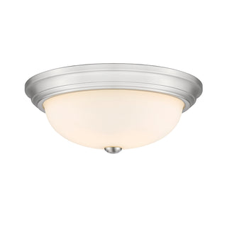 3-Light Flushmount Ceiling Light Brushed Nickel