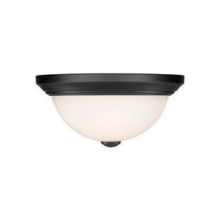 2-Light Flushmount Ceiling Light Matte Black