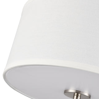 Guyten 13" Wide 2-Light Flushmount - Brushed Nickel