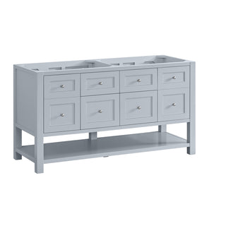 60 Inch Breckenridge Freestanding Vanity in Serenity Blue / Charcoal Soapstone Top