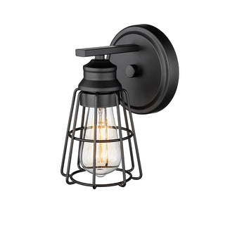1-Light Wall Sconce Matte Black